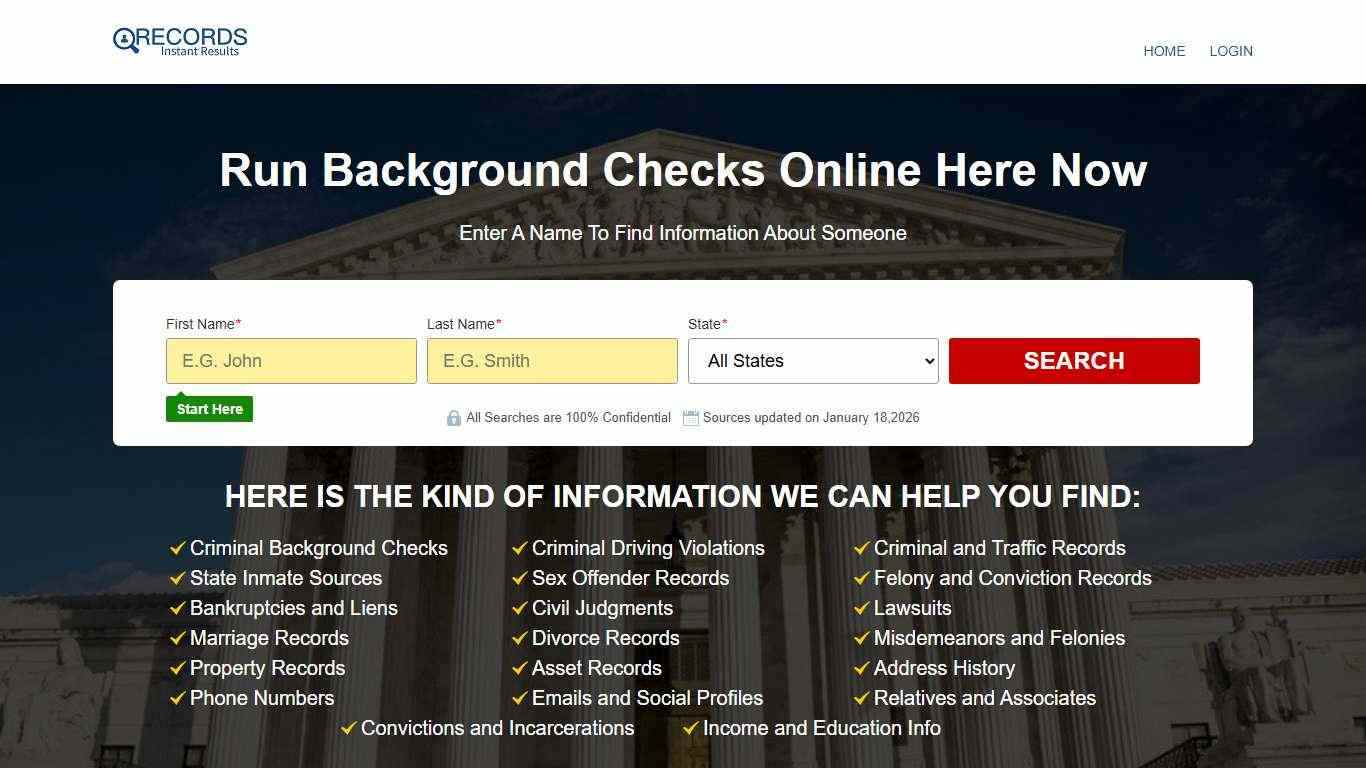 Background Check First Advantage