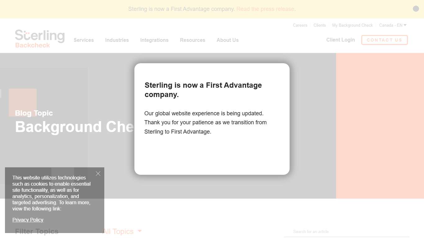 Background Checks Archives - Sterling, a First Advantage company