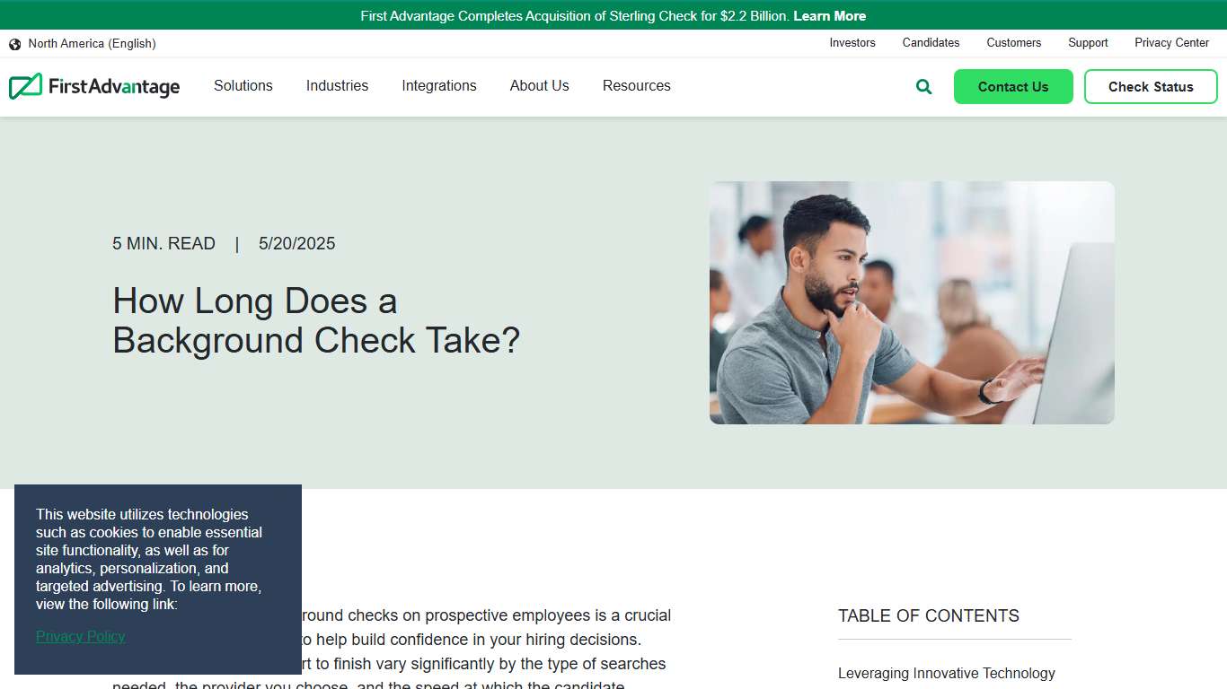 How Long Does a Background Check Take? | First Advantage