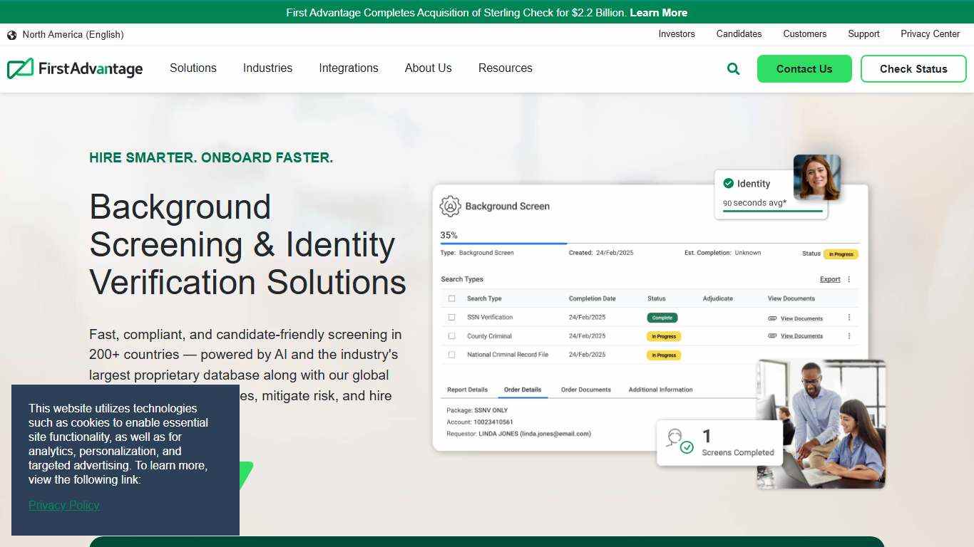 Global Background Checks & Screenings | First Advantage